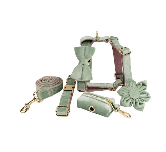 Collar para mascotas, tela para perros, terciopelo