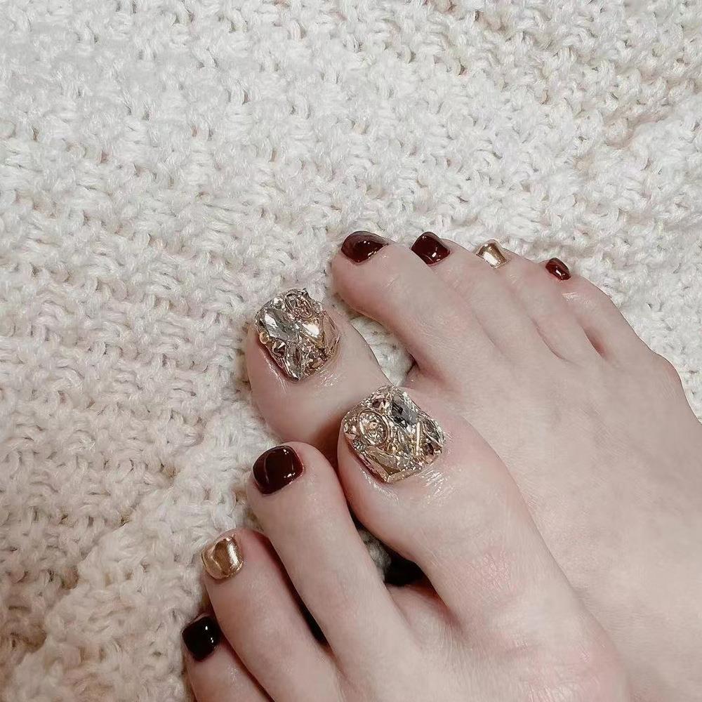 Patch d'ongles élégant et luxueux pour l'entrée estivale