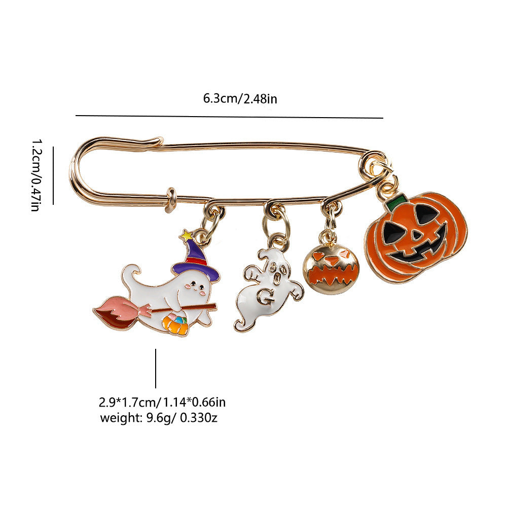 Broche citrouille amusante d'Halloween