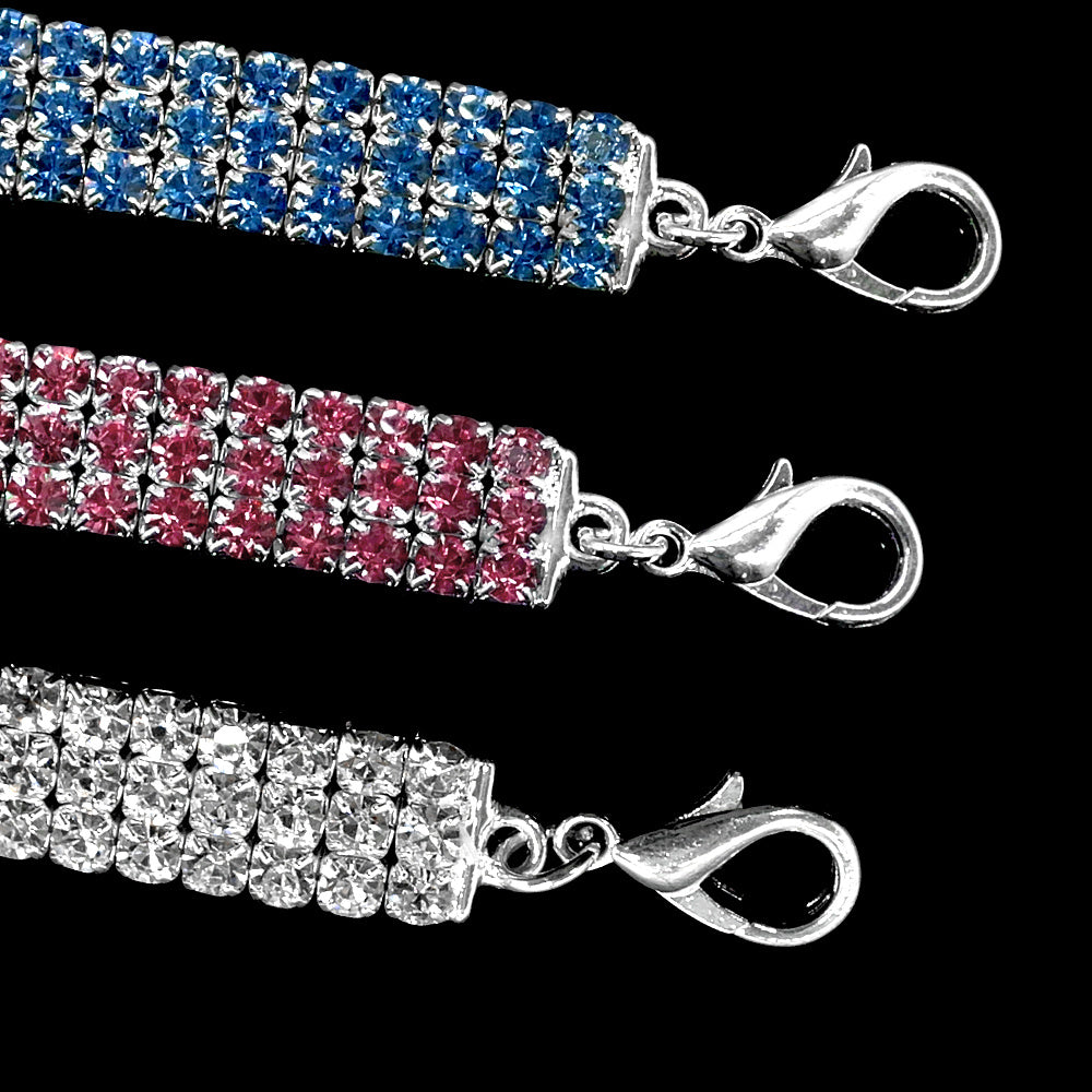 Collar de perro con diamantes de imitación brillantes, collar de cristal para cachorros, chihuahuas, collares para perros pequeños, medianos y gatos