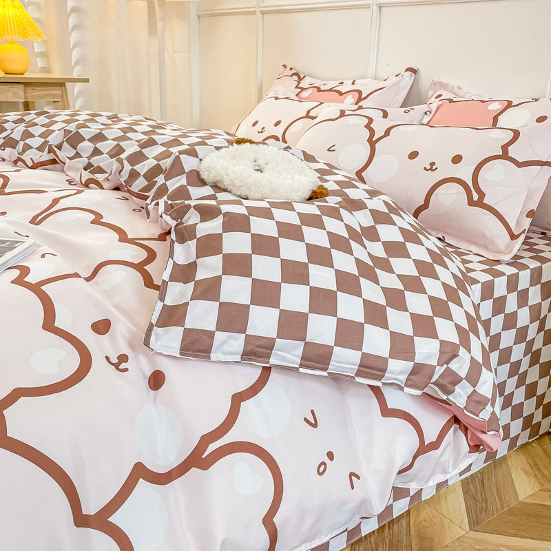 Ropa de cama Juego de edredones lavados de verano Sábanas