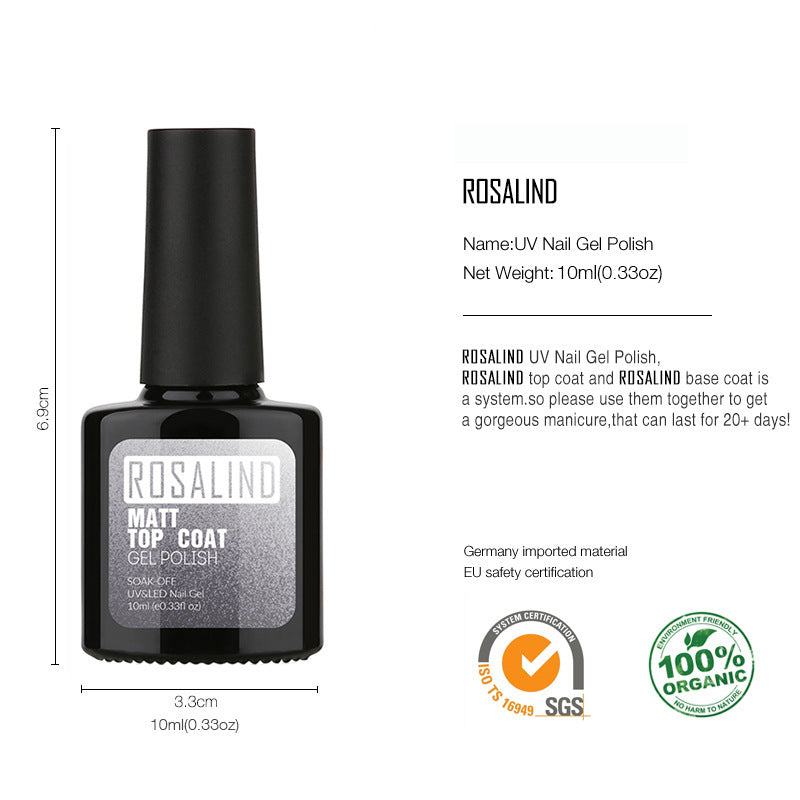 Le vernis à ongles gel imprègne les surfaces ternes de façon permanente