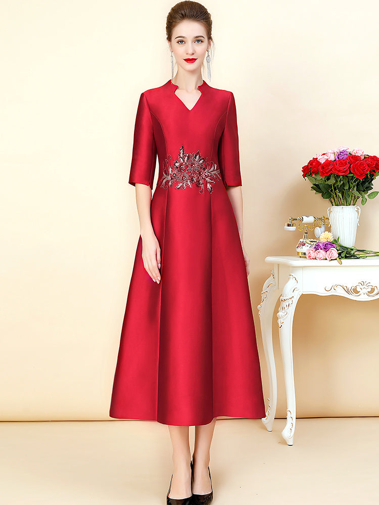 Vestido De Cóctel Elegante Para Mujer Moda