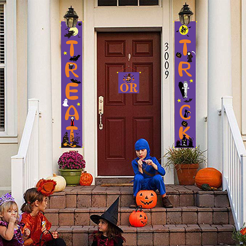 Décoration d'Halloween Bannière extérieure Couplets d'Halloween