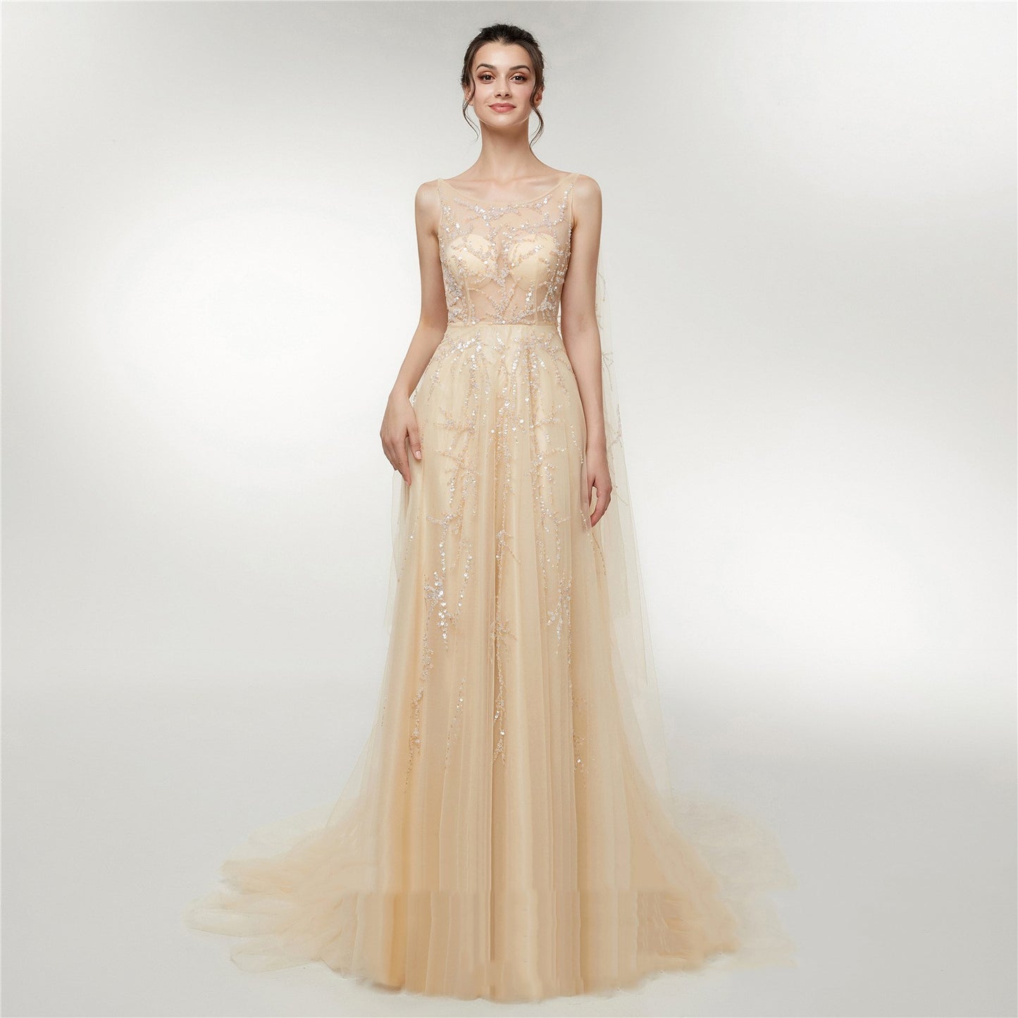 Vestido de novia Engerla Otoño Nuevo vestido largo