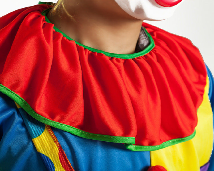 Ensemble de performance de clown de costume d'Halloween