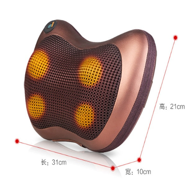 Almohada de masaje multifuncional eléctrica, dispositivo de relajación de cintura y espalda