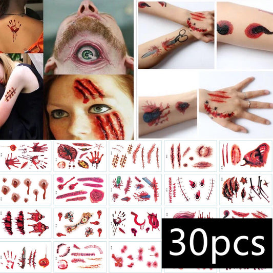 Autocollants de tatouage d'Halloween