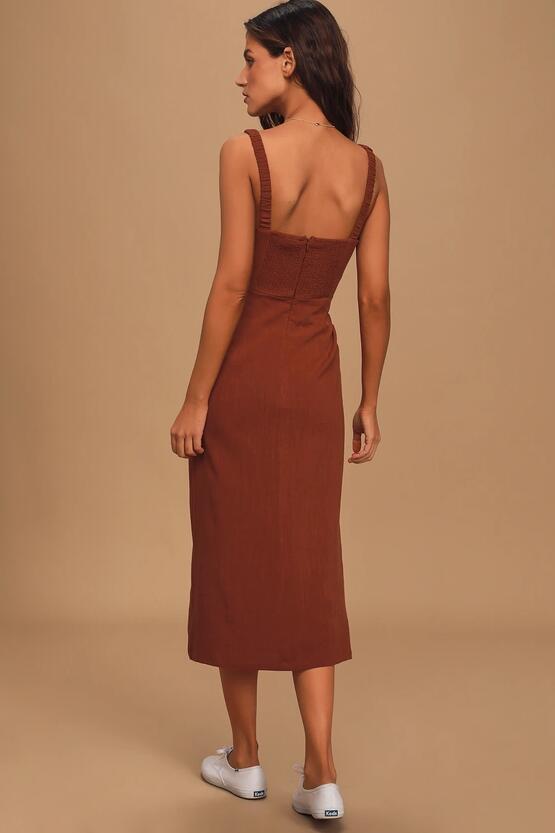 Sling Skirt Single-Breasted Split Long Skirt