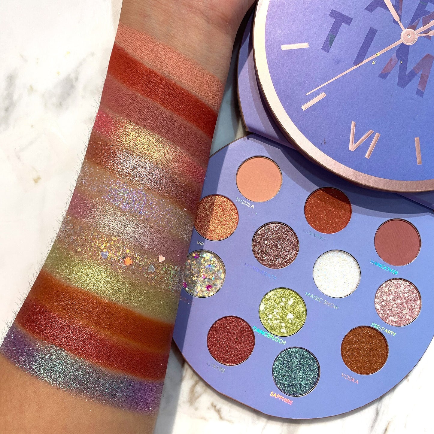 Paleta de sombras de ojos Time Sombra de ojos de 12 colores