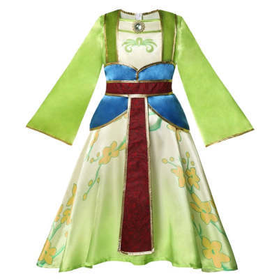 Vêtements de princesse Mulan pour Halloween pour fille