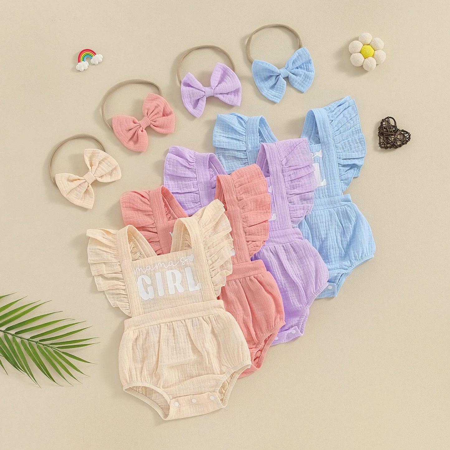 Pañuelo para la cabeza con mameluco estampado Vrepe De-Chine multicolor