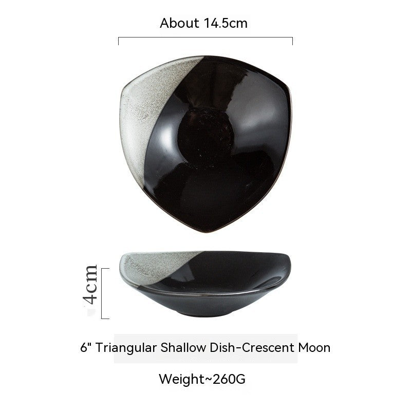 Japanese-style Ceramic Plate Creative Triangle Dessert Sushi Dish