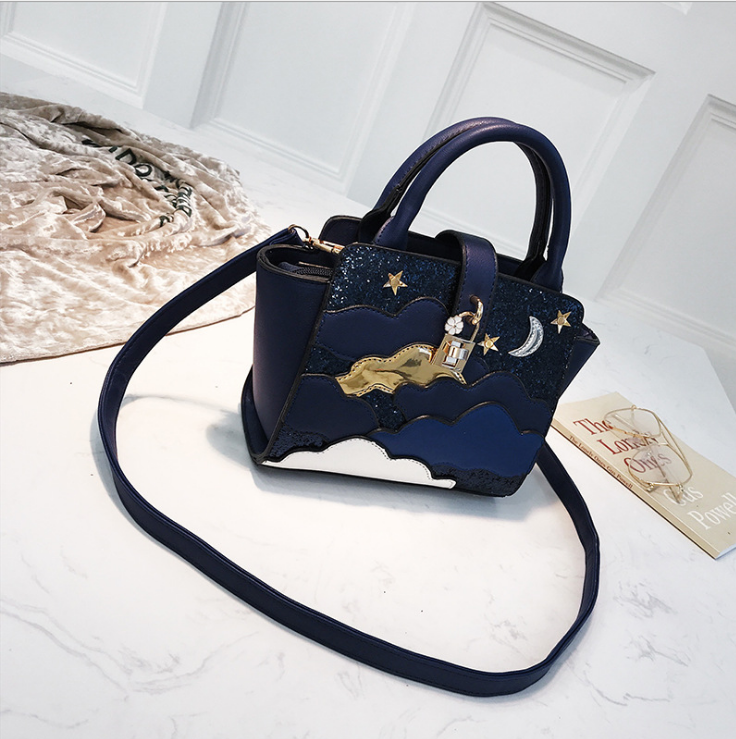 Bolsos bordados de cuero para mujer Bolsos de hombro para niña