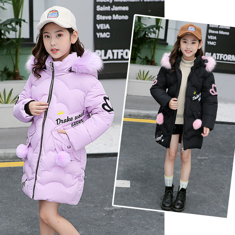 Vestes matelassées en coton pour filles