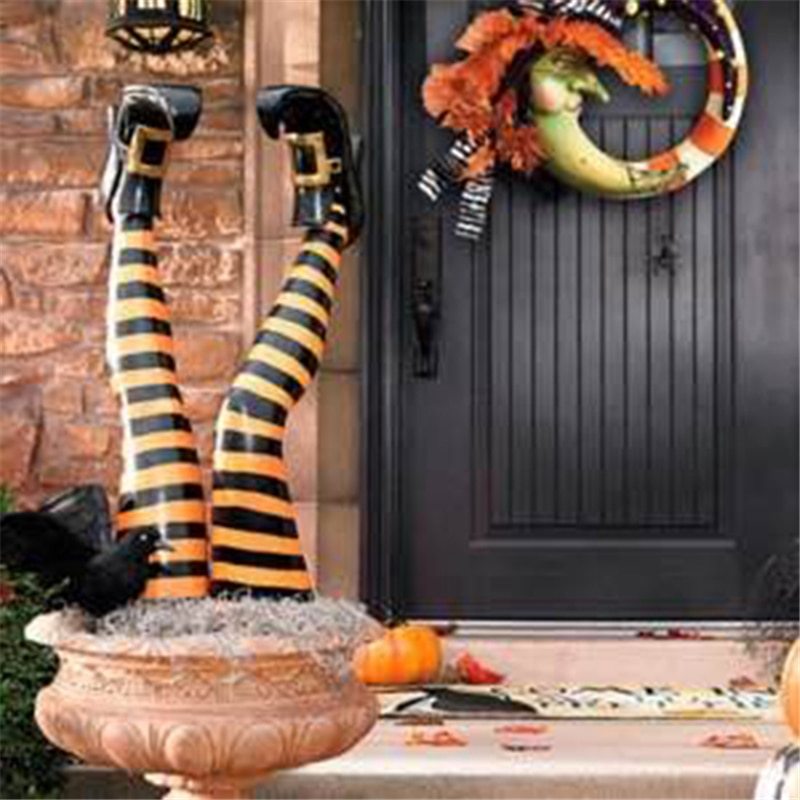 Décoration d'Halloween Cuisse de sorcière maléfique