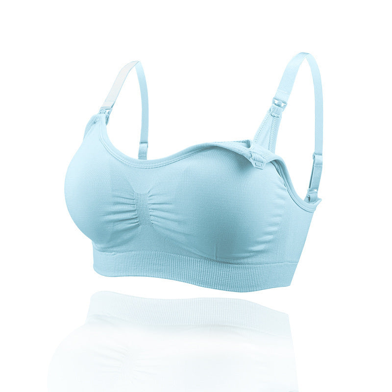 Soutien-gorge d'allaitement push-up fin sans coutures avec boutons sur le devant