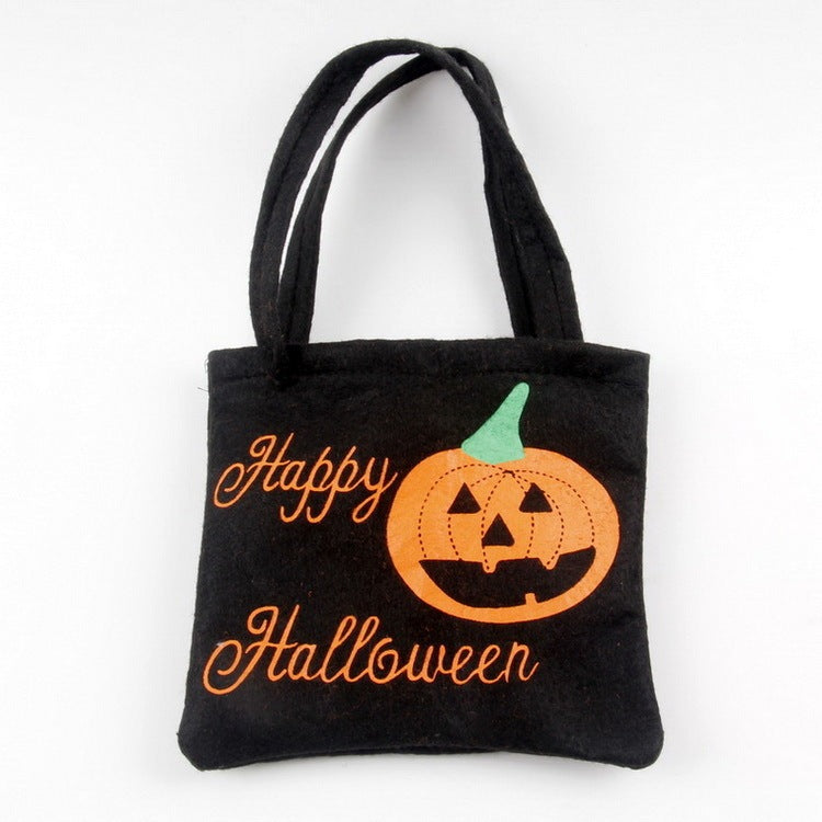 Sac à bandoulière imprimé citrouille araignée d'Halloween, sacs-cadeaux pour bonbons pour enfants, petits sacs à main pour femmes