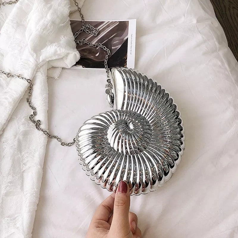 Conch Portable Fashion Versatile Evening Bag Banquet Lady