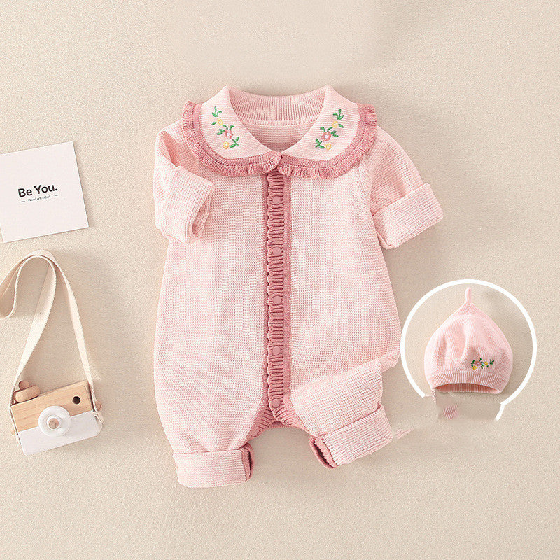Body de bebé de otoño para niña con diseño de creeper