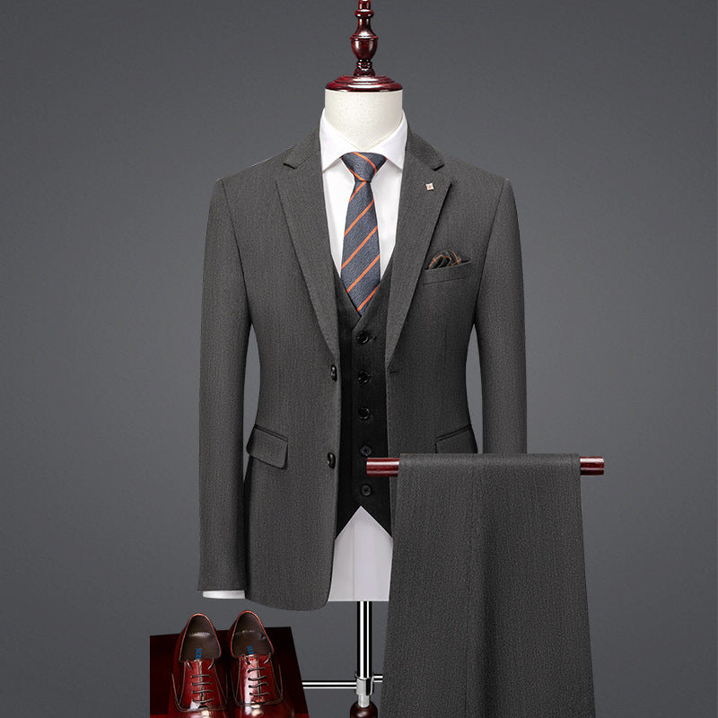 Beau costume slim fit de style britannique pour le travail, tenue formelle
