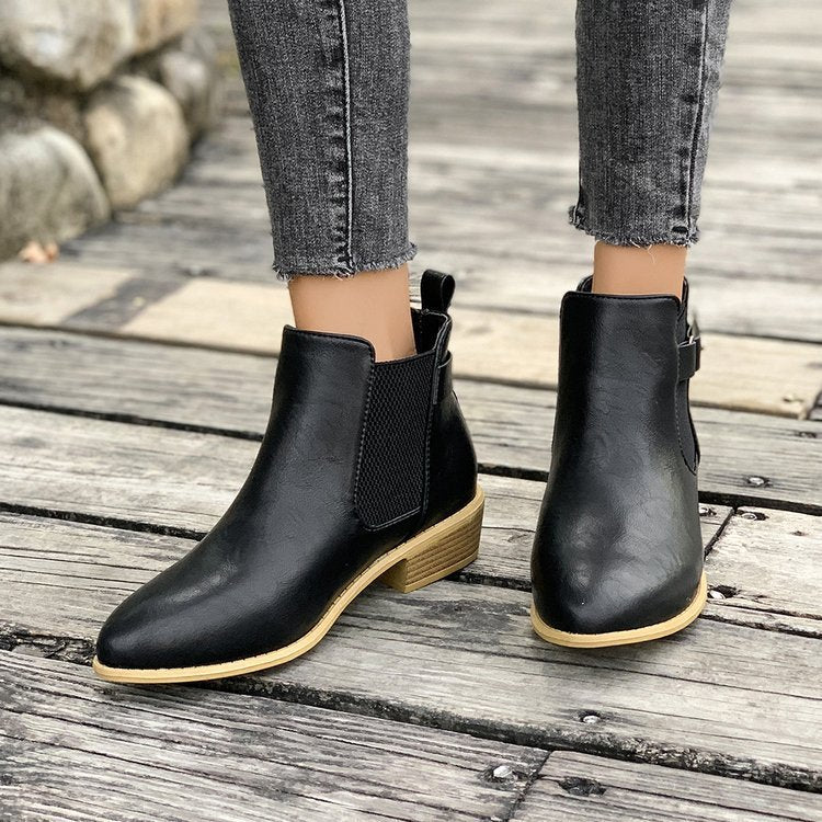 Botas de tacón alto de moda para mujer en tallas grandes