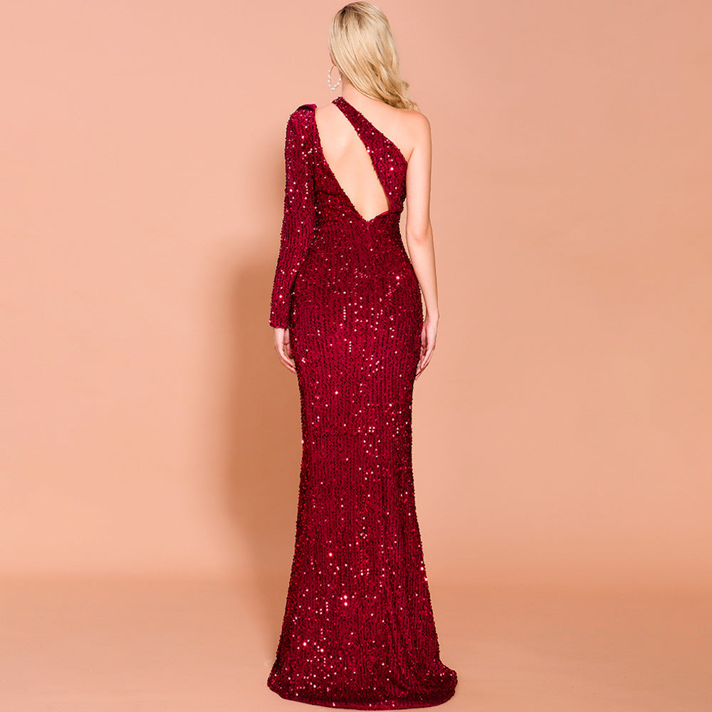 Sequined Evening Dress