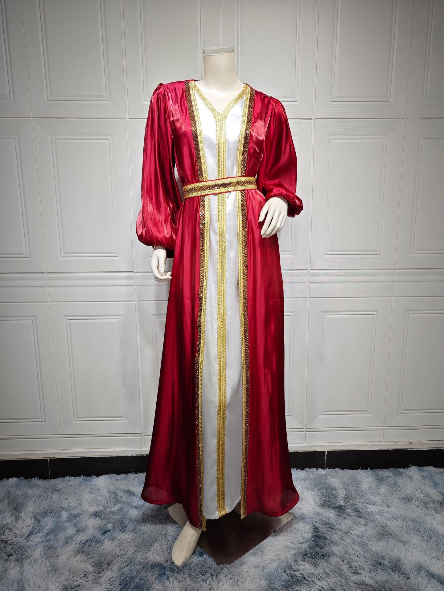 Women's Bright Silk Satin Dress