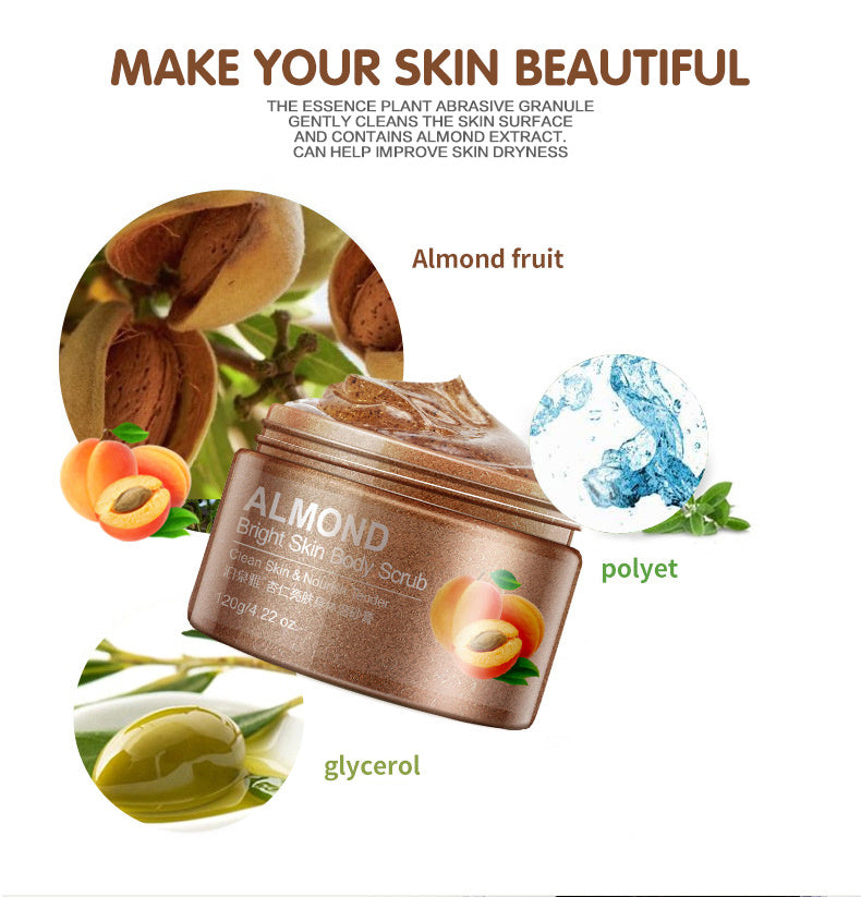 Exfoliante hidratante corporal de almendras