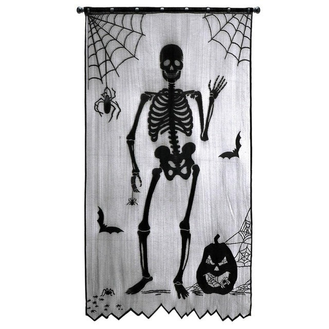 Rideau à motifs d'Halloween