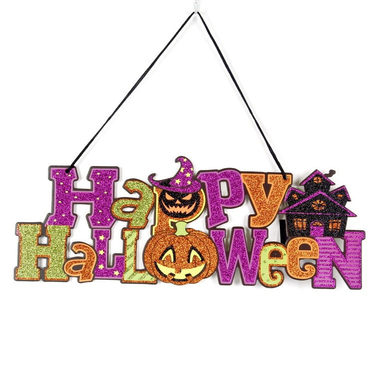 Liste des accessoires de décoration d'Halloween à paillettes