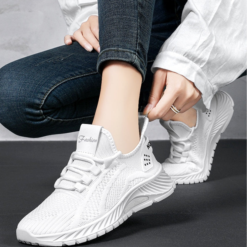 Zapatillas deportivas transpirables Flyknit informales de moda de verano para mujer