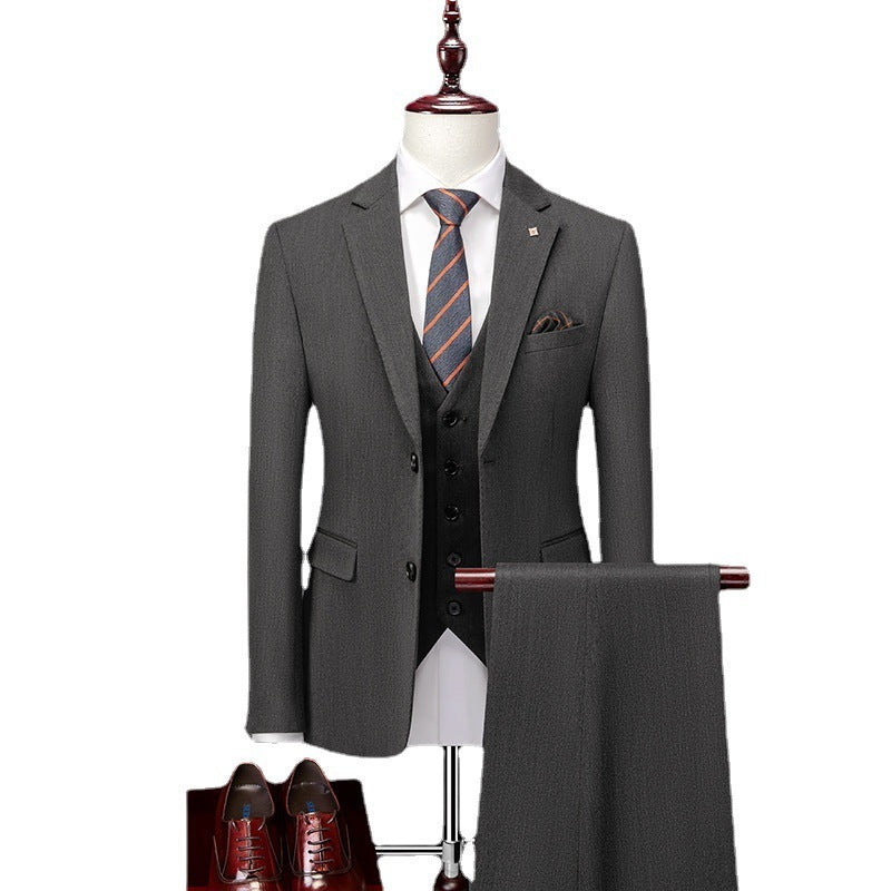 Beau costume slim fit de style britannique pour le travail, tenue formelle