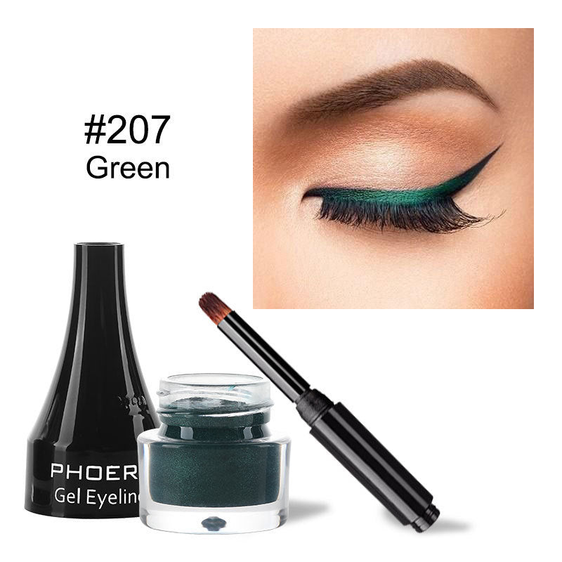 PHOERA Delineador de ojos de diez colores Delineador de ojos