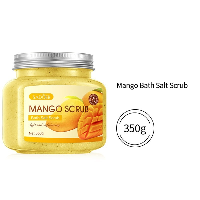 Crème exfoliante aux sels de bain aux fruits pour le corps