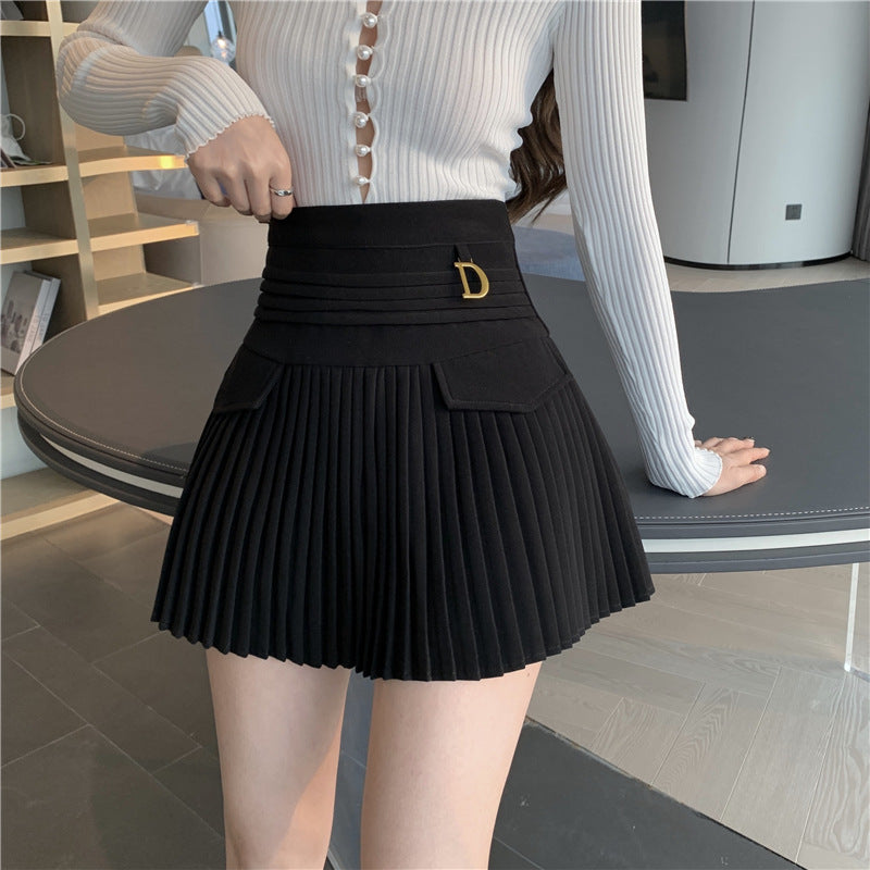 Falda corta de corte A con diseño nuevo de verano para mujer