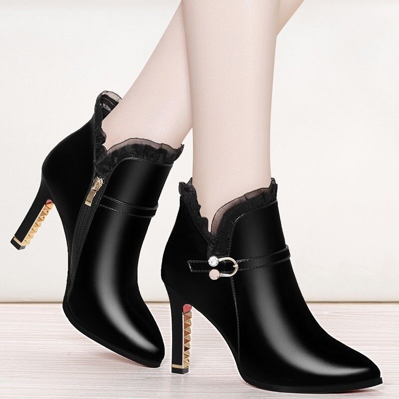 Botas de tacón alto a juego para mujer