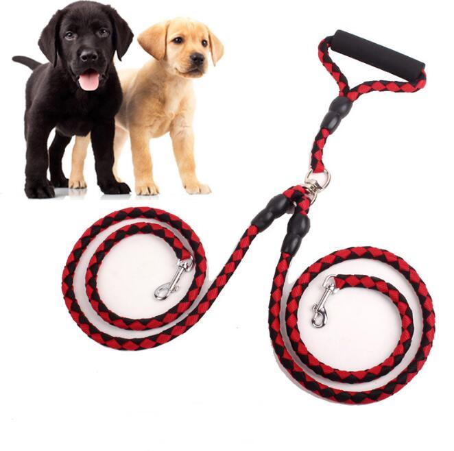 Cuerda de tracción de doble extremo para perro, suministros para mascotas, Collar para perro