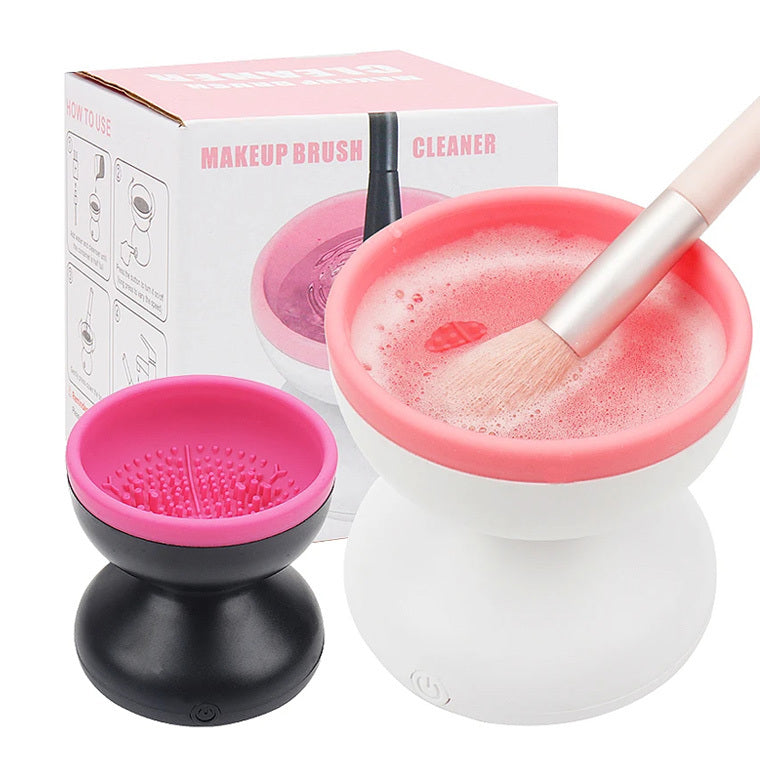 Machine de nettoyage de pinceaux de maquillage électrique, portable et automatique, USB