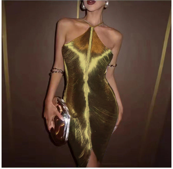 Robe dos nu à pompons tendance