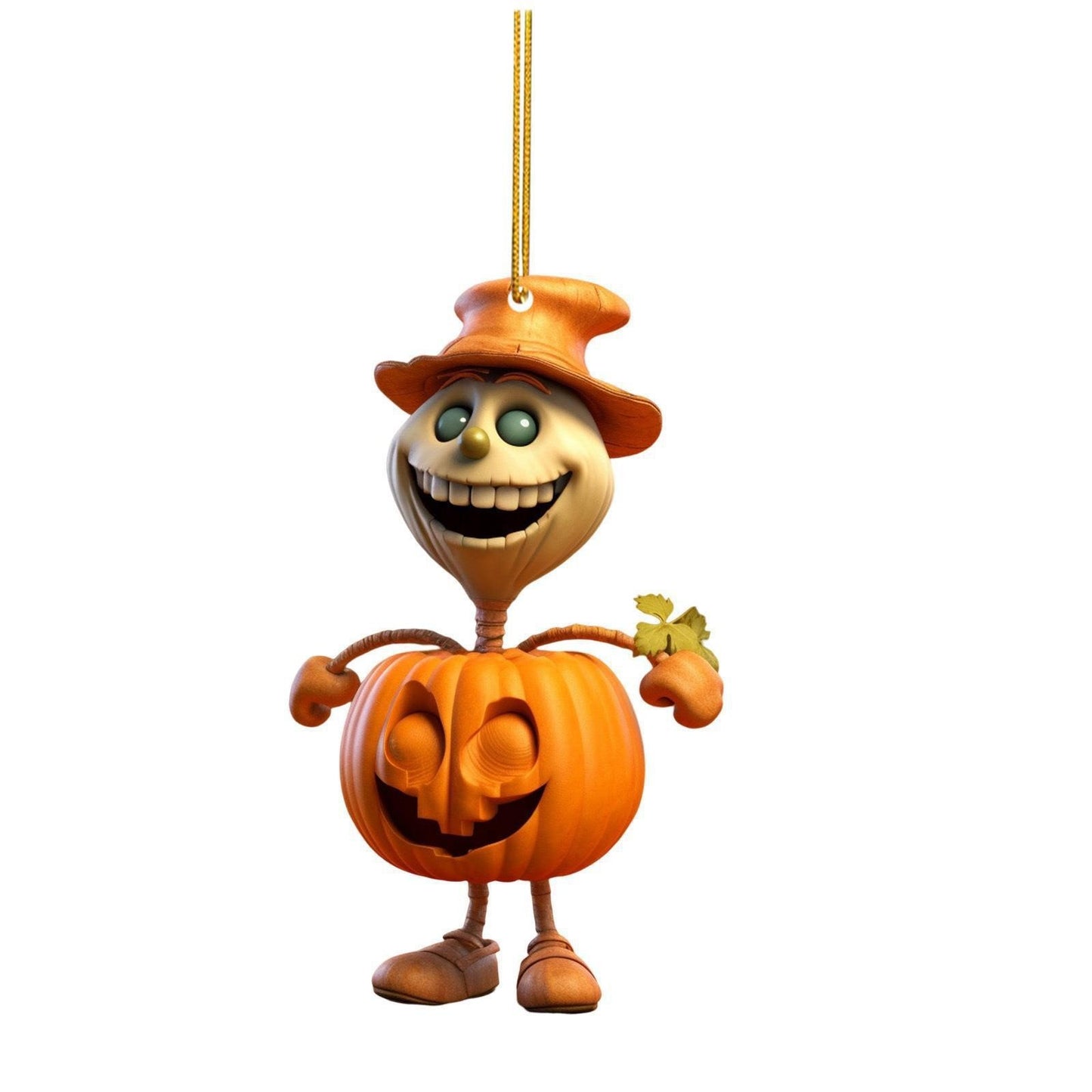 Décoration suspendue en forme de citrouille d'Halloween pour automobile