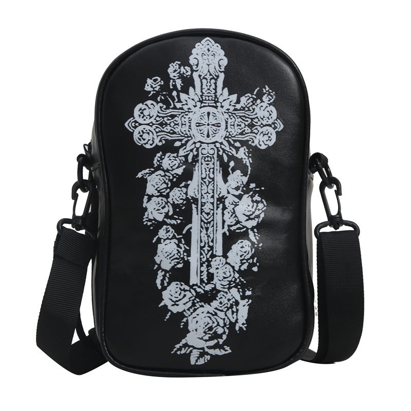 Sac à bandoulière pour téléphone portable avec motif graffiti d'Halloween pour filles, motif citrouille, fantôme, chauve-souris, amusant, pour femmes, mini sacs à bandoulière créatifs