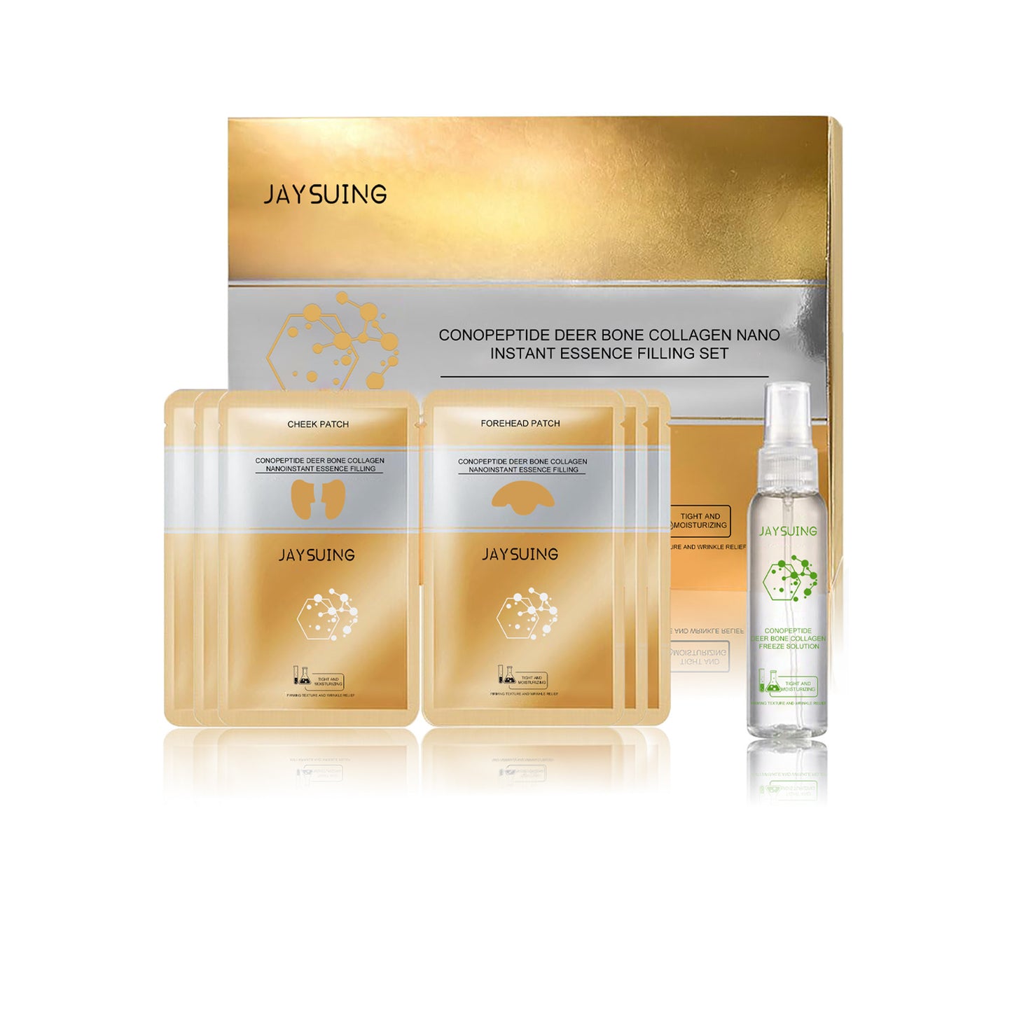 Coffret sérum au collagène de cerf et aux peptides de coquille de cône