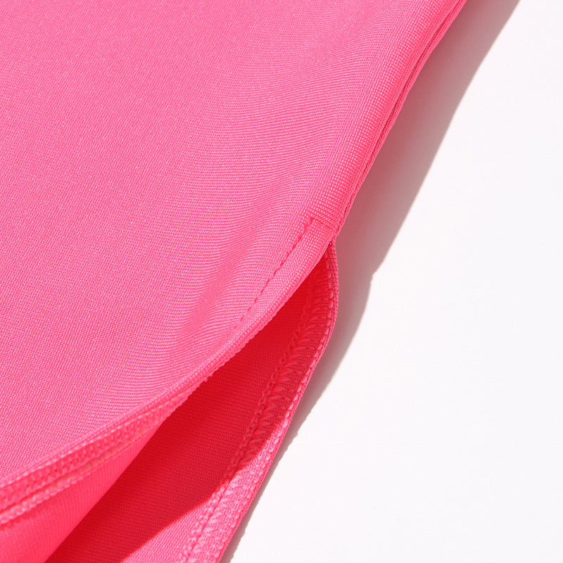 Women's Fashion High-grade Chest Wrap Hollow Dress