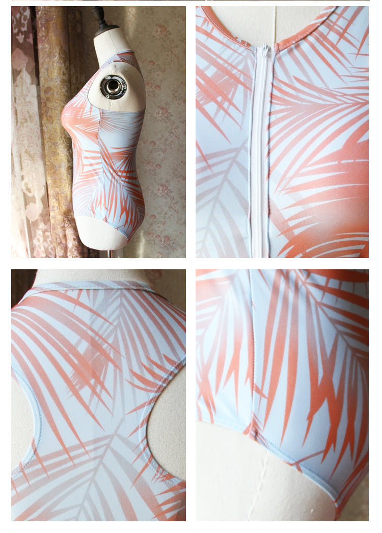Traje de baño naranja caliente