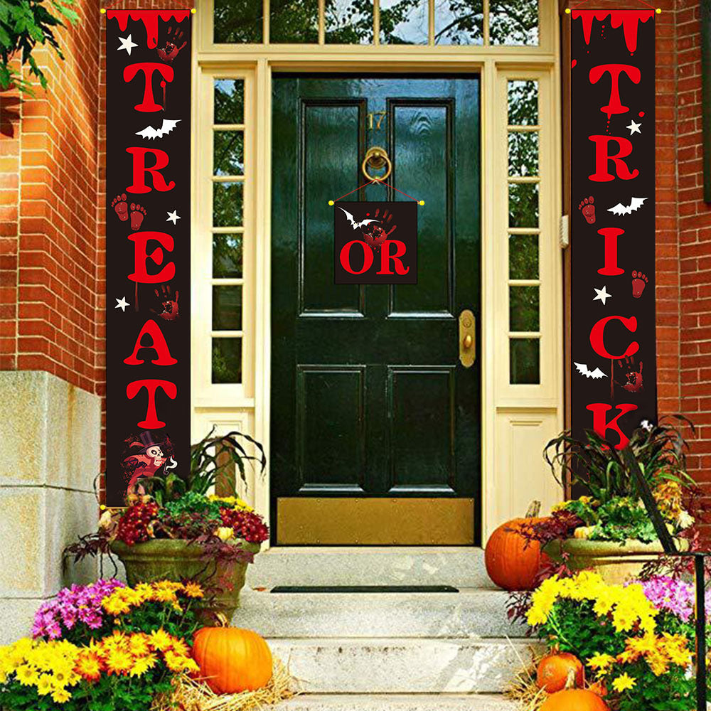 Décoration d'Halloween Bannière extérieure Couplets d'Halloween