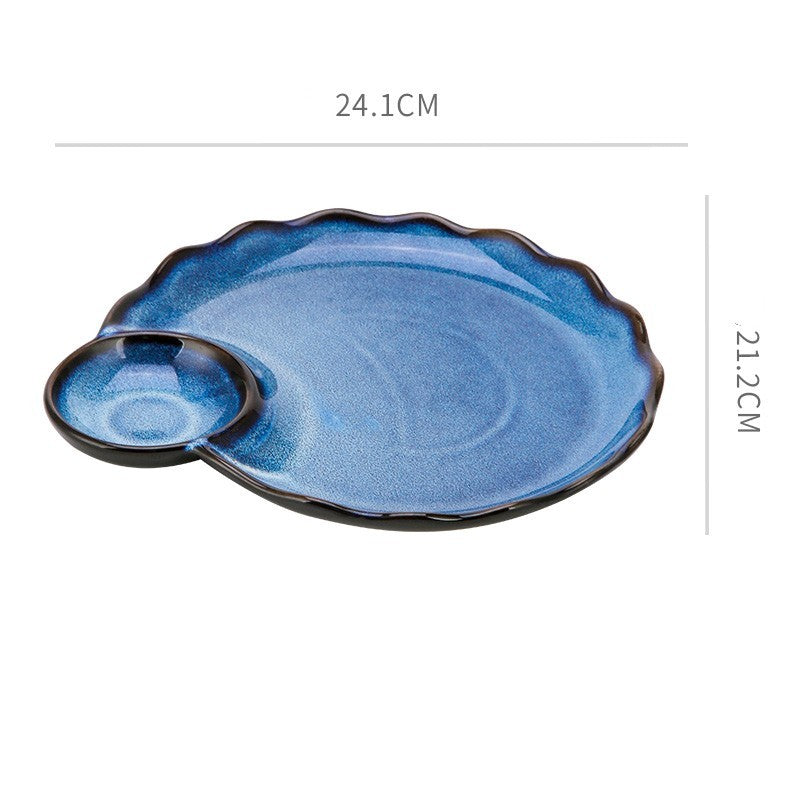 Ceramic Simple Cutlery Household Dish French Fries Shrimp Plate Japanese Sashimi Sushi Plate