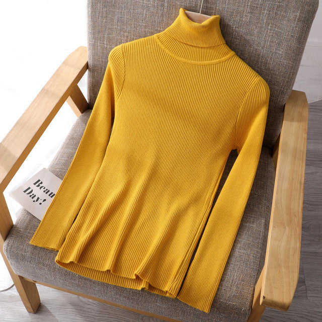 Basic Women Highneck Sweaters
