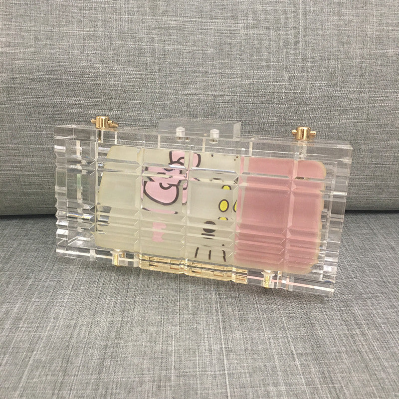 Acrylic transparent Clutch Bag