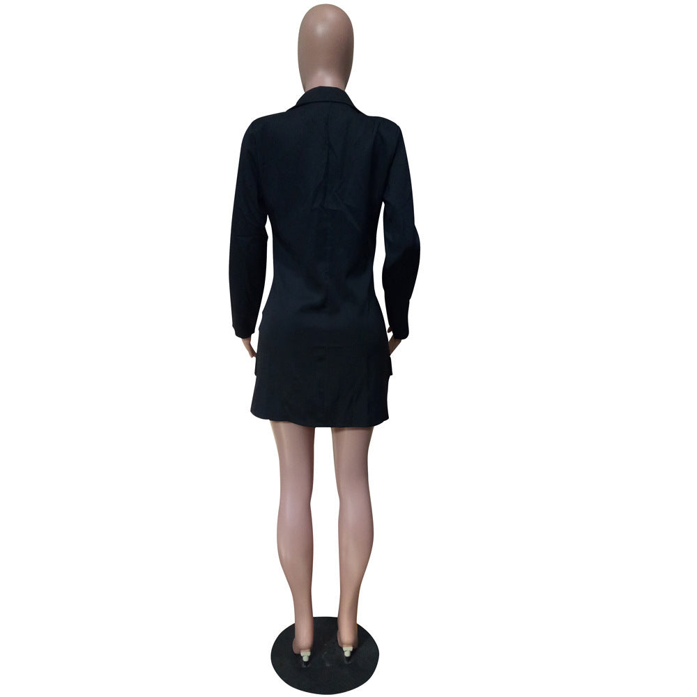 Blazer à double rangée et taille fine